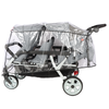 Familidoo 6 Seater Grey Lightweight Pushchair + Rain Cover - Pushchair