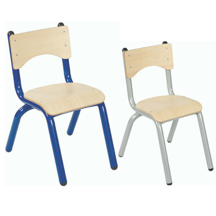 Adjustable Rectangle/Round Classroom Table and Chairs - Multiple Colour/Style Options - Set of 4 Chairs - Blue