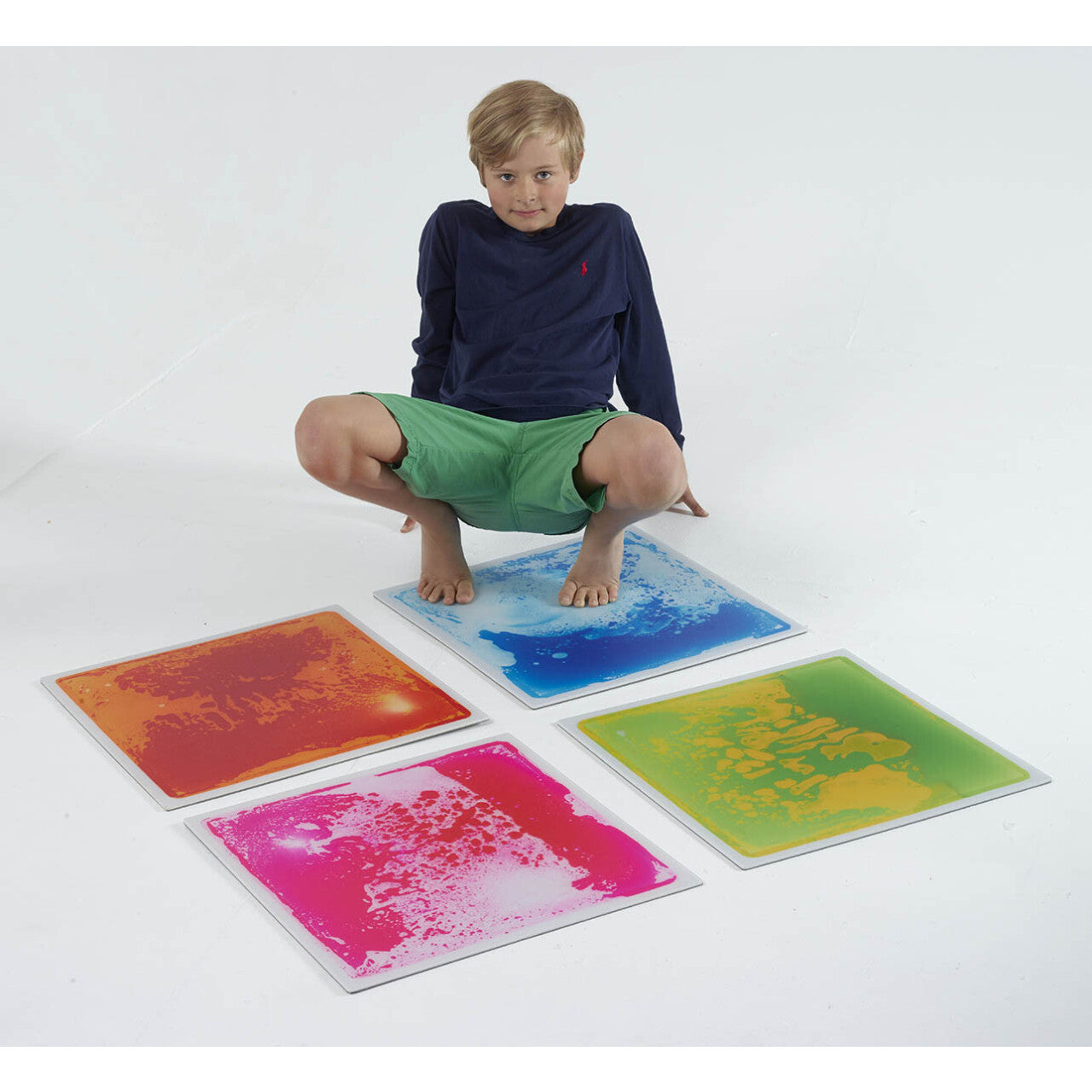 Square Liquid Floor Tiles - Set of 4 - Floor Tiles