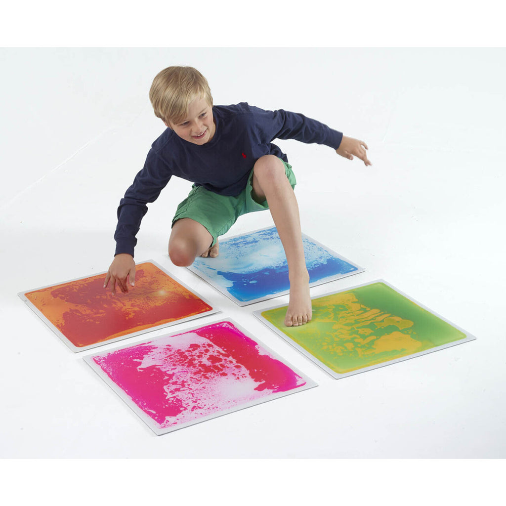 Square Liquid Floor Tiles - Set of 4 - Floor Tiles