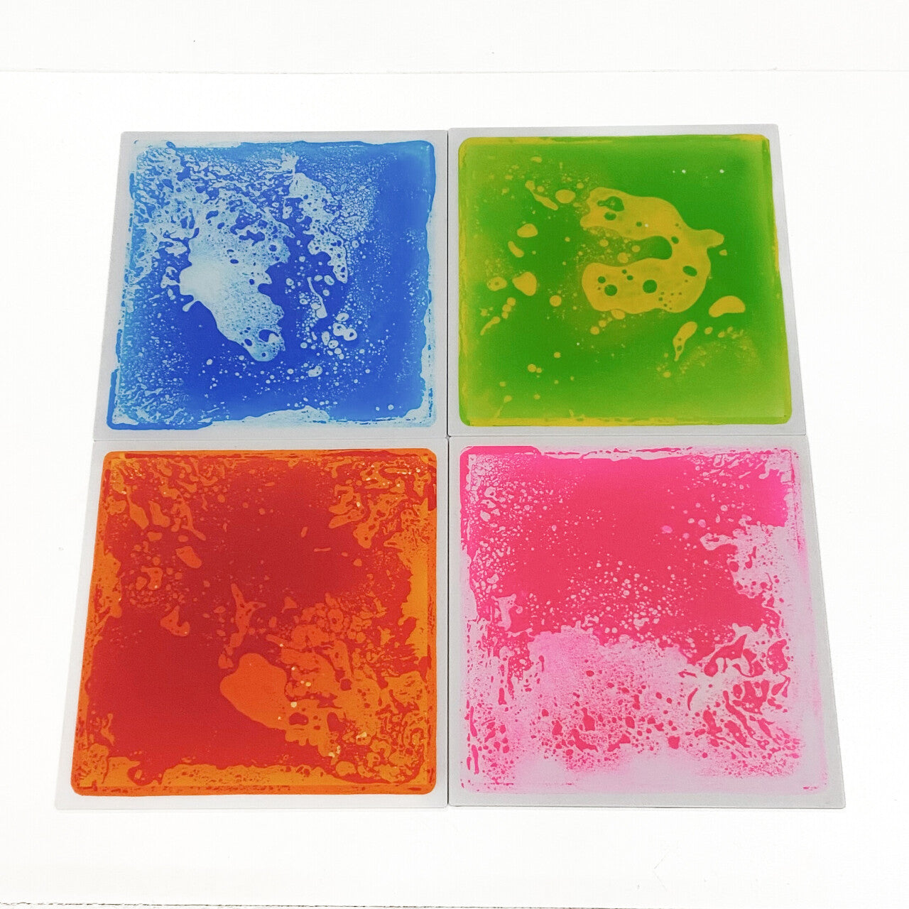 Square Liquid Floor Tiles - Set of 4 - Floor Tiles