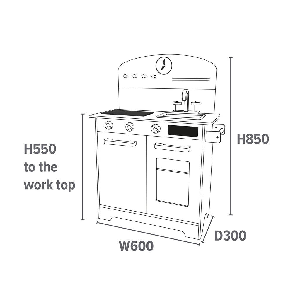 Kids Retro Play Kitchen - Play Kitchen