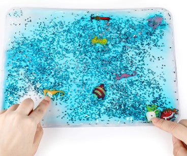 Ocean Animal Liquid Squishy Mat - Tactile Sensory