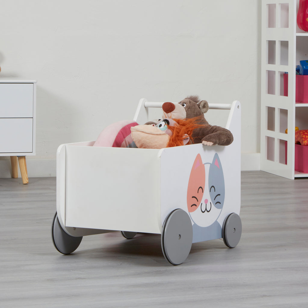 Toddler Wooden Push Along Walker - Wooden toy