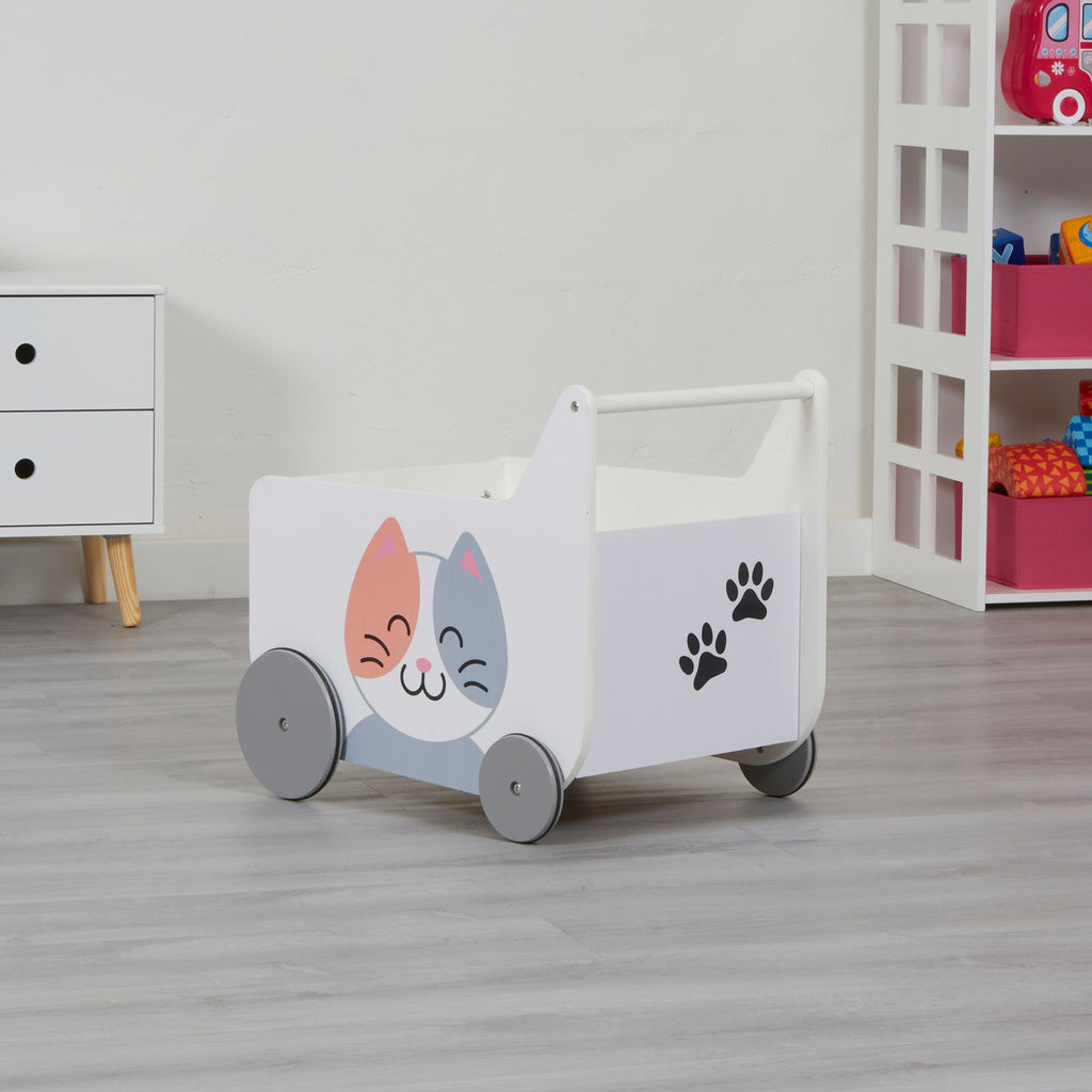 Toddler Wooden Push Along Walker - Wooden toy