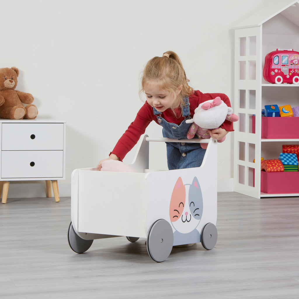 Toddler Wooden Push Along Walker - Wooden toy