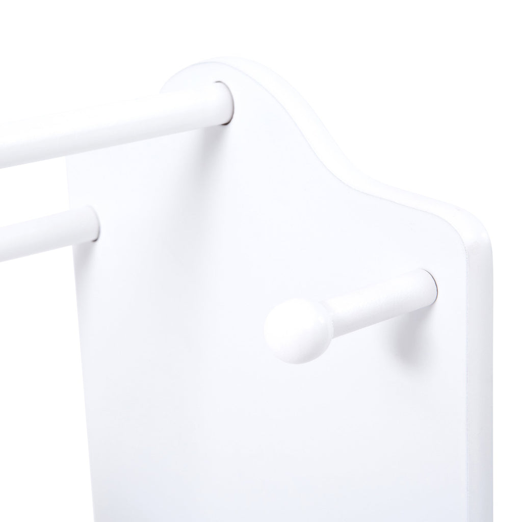 White Wooden Dress Up Unit - Playroom Storage