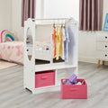White Wooden Dress Up Unit - Playroom Storage