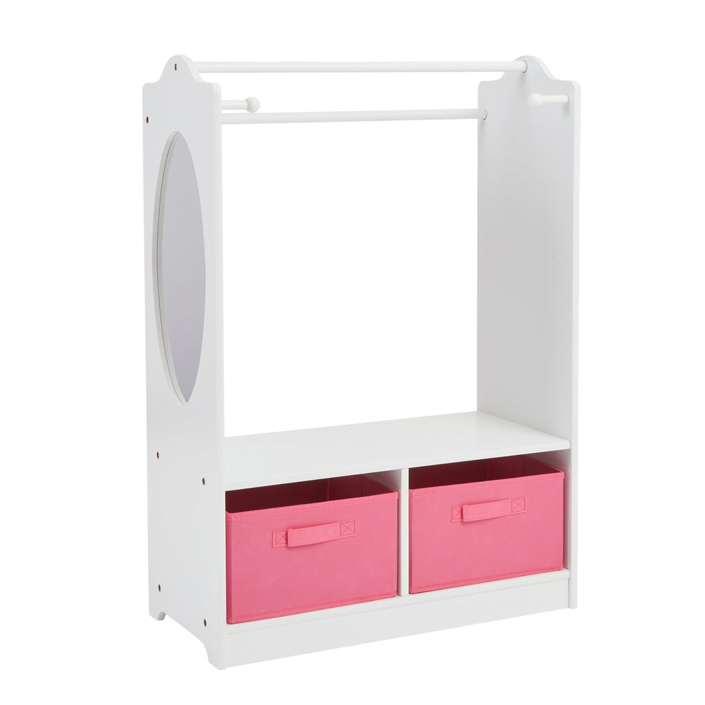 White Wooden Dress Up Unit - Playroom Storage